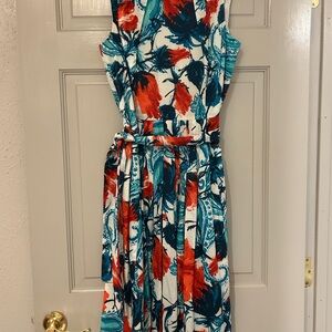 Talbots sleeveless knee length dress
